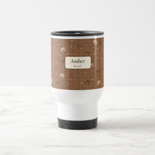 Taza De Viaje Nombre personalizado Cinta de regalo para lector d