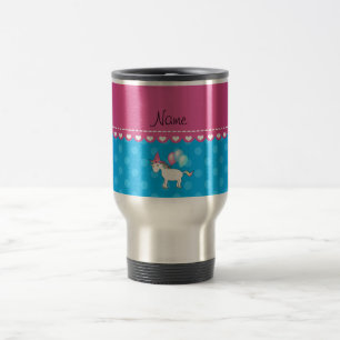 Taza De Viaje Nombre personalizado cumpleaños puntos de polka az