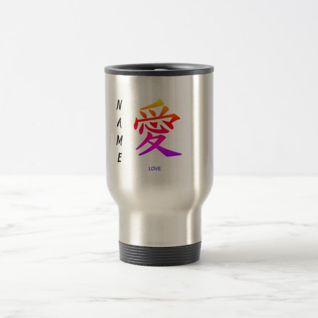 Taza De Viaje NOMBRE PERSONALIZADO DE KANJI Mug (Centro)