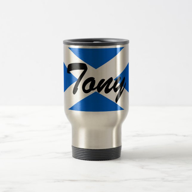 Taza De Viaje Nombre personalizado de la marca escocesa mugcn (Centro)