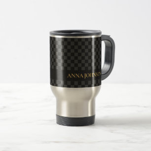 Taza De Viaje Nombre personalizado del patrón controlado