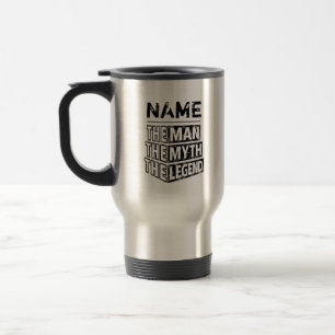 Taza De Viaje Nombre Personalizado El Hombre El Mito La Leyenda