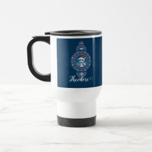 Taza De Viaje Nombre personalizado Holiday Kawaii Oso Ornamental