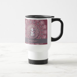 Taza De Viaje Nombre personalizado lindo Manala singulares rosad