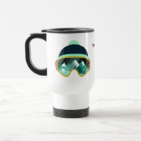 Nombre personalizado Ski Mask mugs