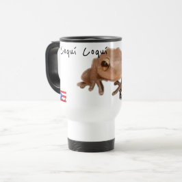 Taza De Viaje Nombre Personalizar Bandera de Puerto Rico