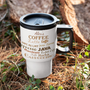 Taza De Viaje Nombres de café personalizados