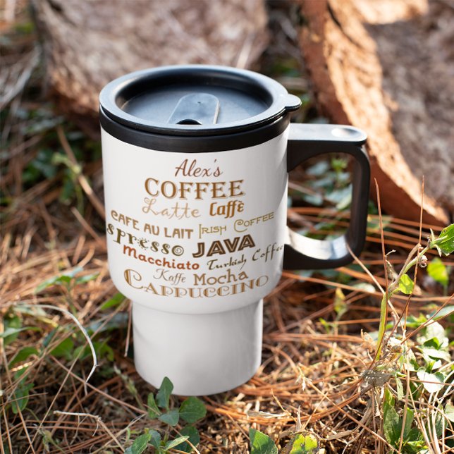 Taza De Viaje Nombres de café personalizados (Subido por el creador)