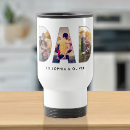 Taza De Viaje Nombres de papá a niños y fotos de modernidad