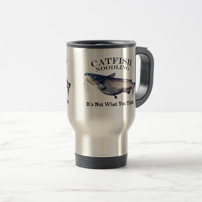 Taza De Viaje Noodling del siluro no es lo que usted piensa (Anverso derecho)