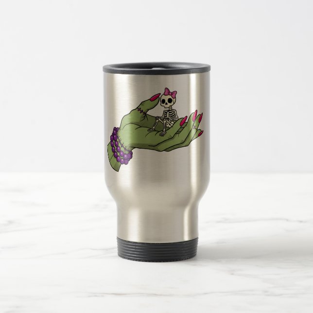 Taza De Viaje Novia de Frankenstein con Skeleton Bow | Obtención (Centro)