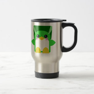 Taza De Viaje Novia de Frankenstein Pingüino Kawaii