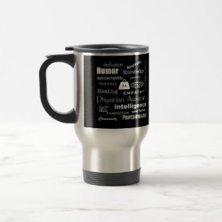 Taza De Viaje Nube de la Ayudante-Palabra del médico