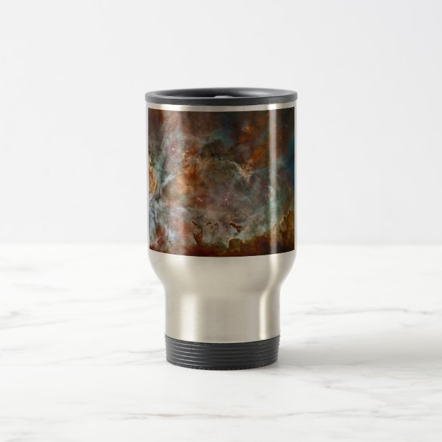 Taza De Viaje Nubes oscuras de Carina Nebula Hubble Space (Centro)