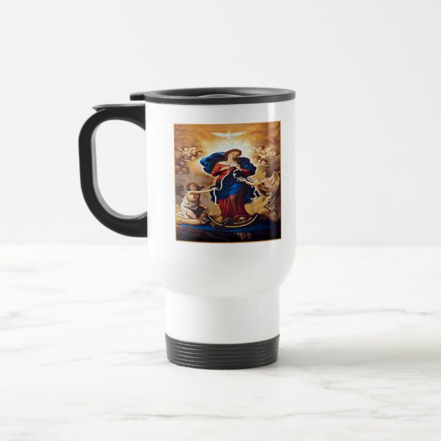 Taza De Viaje Nuestra Señora Desatadora de Nudos (Izquierda)