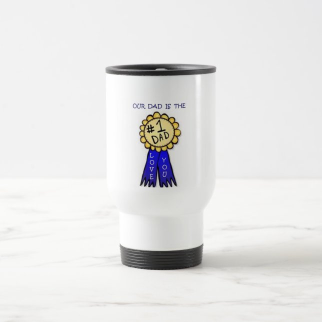 TAZA DE VIAJE NUESTRO PAPÁ ES #1 MUG COMUTER (Centro)