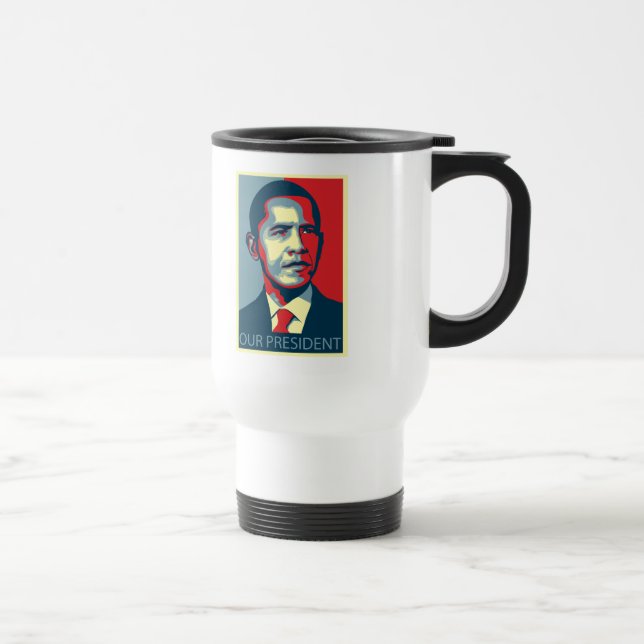 Taza De Viaje Nuestro presidente Obama (Derecha)