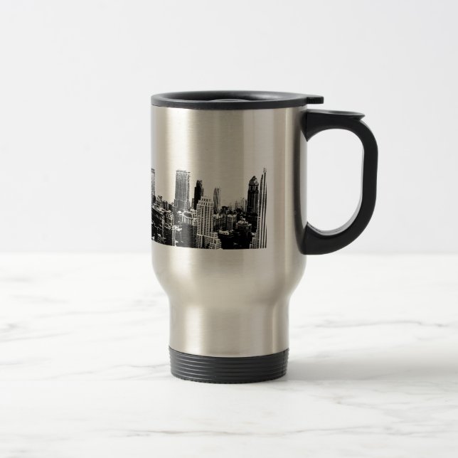 Taza De Viaje Nueva York en blanco y negro (Derecha)