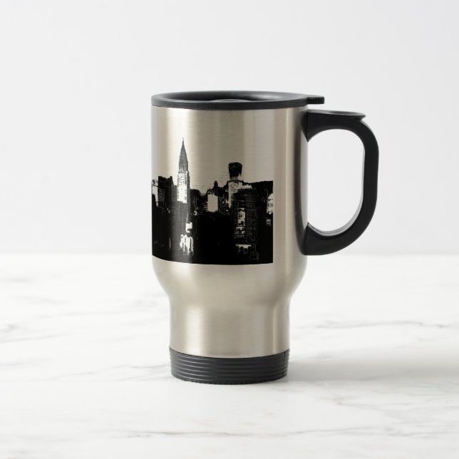 Taza De Viaje Nueva York en blanco y negro (Derecha)