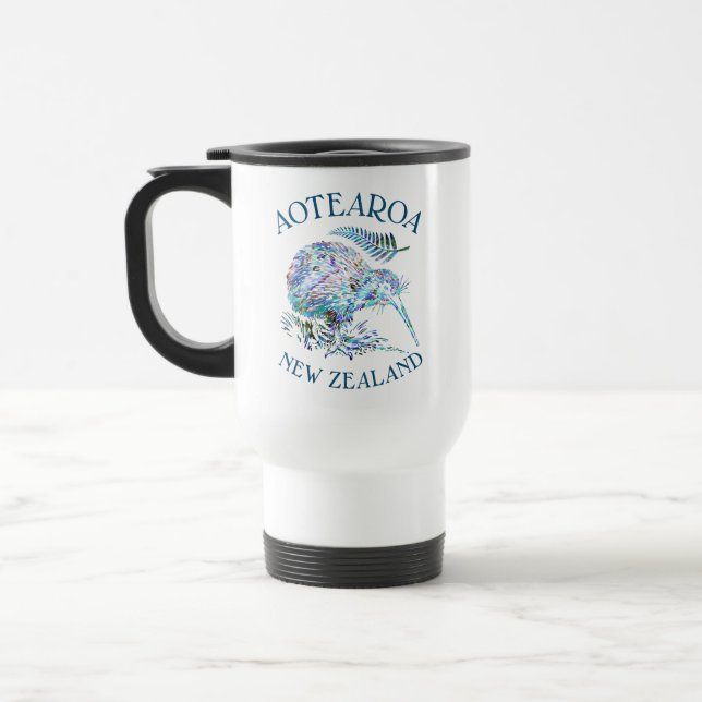 TAZA DE VIAJE NUEVA ZEALAND KIWI PAUA (Izquierda)