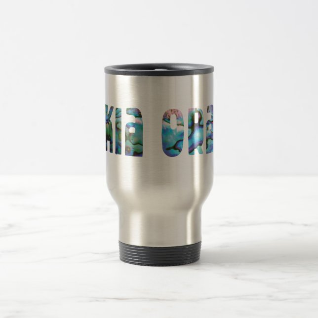 TAZA DE VIAJE NUEVA ZELANDIA KIA ORA PAUA TRAVEL MUG (Centro)