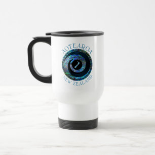 TAZA DE VIAJE NUEVA ZELANDIA KORU MAP PAUA