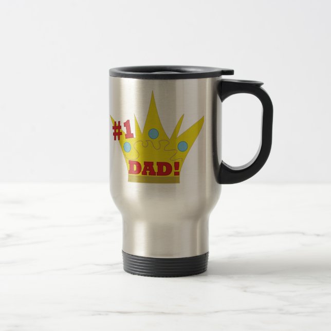 Taza De Viaje Número uno papá # 1 papá (Derecha)