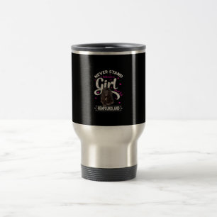 Taza De Viaje Nunca Estar Entre Una Chica Y Su Terranova