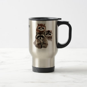 Taza De Viaje Nunca hay demasiados Raccoons de citas