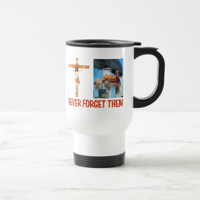 TAZA DE VIAJE NUNCA OLVIDARLOS (Derecha)