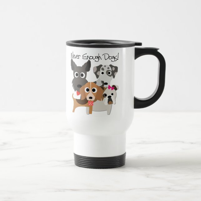 Taza De Viaje Nunca suficientes perros (Derecha)