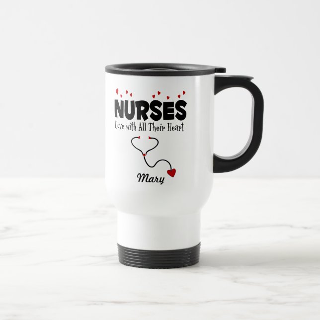 Taza De Viaje Nurse Heart Gift (Derecha)