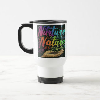 Taza De Viaje "Nurture Nature" Viaje Café Mug.