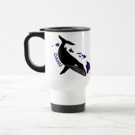 Taza De Viaje Oahu - Humpback de las Islas Hawaii Púrpura