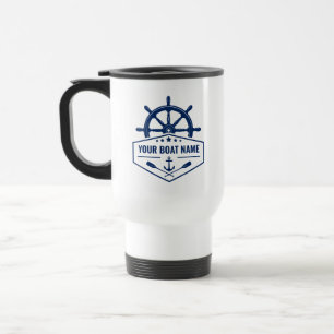 Taza De Viaje Oars & Helm con nombre de barco