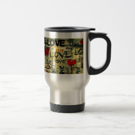 Taza De Viaje Obtén Un Pequeño Graffiti De Amor