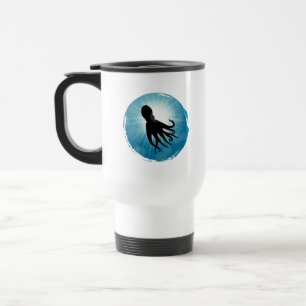 Taza De Viaje Octopus Vida Acuática Subacuática