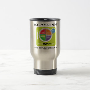 Taza De Viaje Ocupe su mente con las proporciones dietéticas