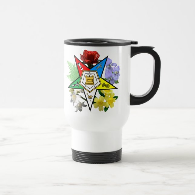 Taza De Viaje OES floral Emblem Travel Mug (Derecha)