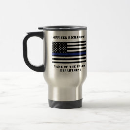 Taza De Viaje Oficial de policía personalizado policía de la Lín