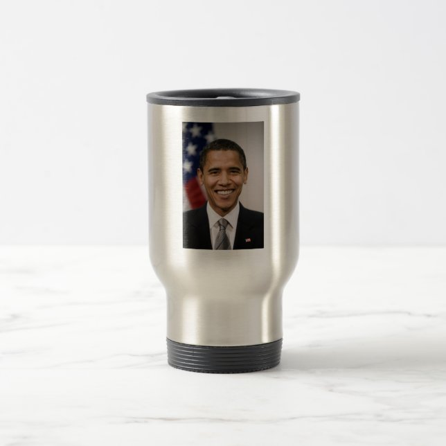 Taza De Viaje Oficina del Presidente Electo Barack Obama (Centro)
