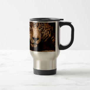 Taza De Viaje ojos de acosamiento de agua jaguar