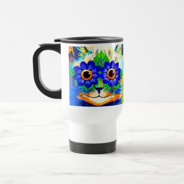 Taza De Viaje Ojos de flor de gato (Izquierda)