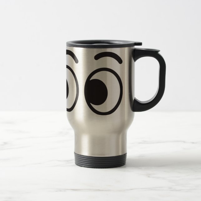 Taza De Viaje Ojos que miran emoji (Derecha)