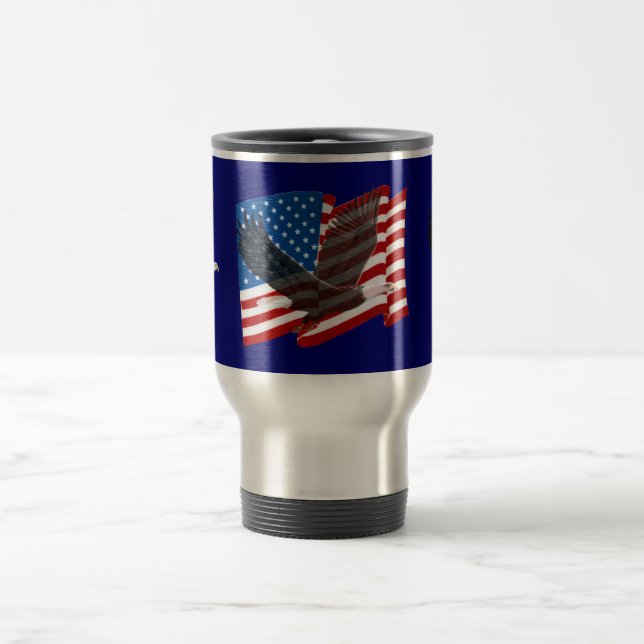 Taza De Viaje Old Glory Eagle Mug (Centro)