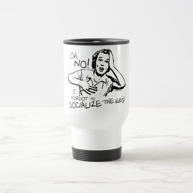 Taza De Viaje Olvidó la socialización (Centro)