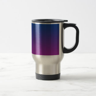 Taza De Viaje Ombre azul marino y púrpura
