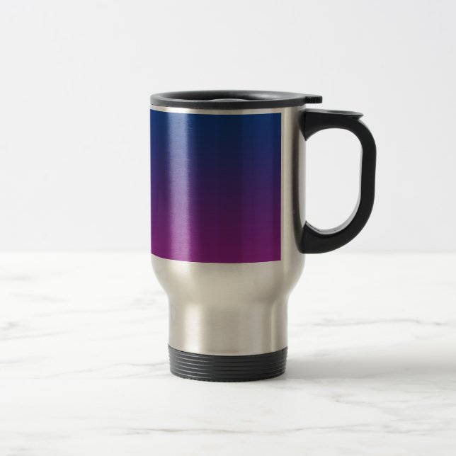 Taza De Viaje Ombre azul marino y púrpura (Derecha)
