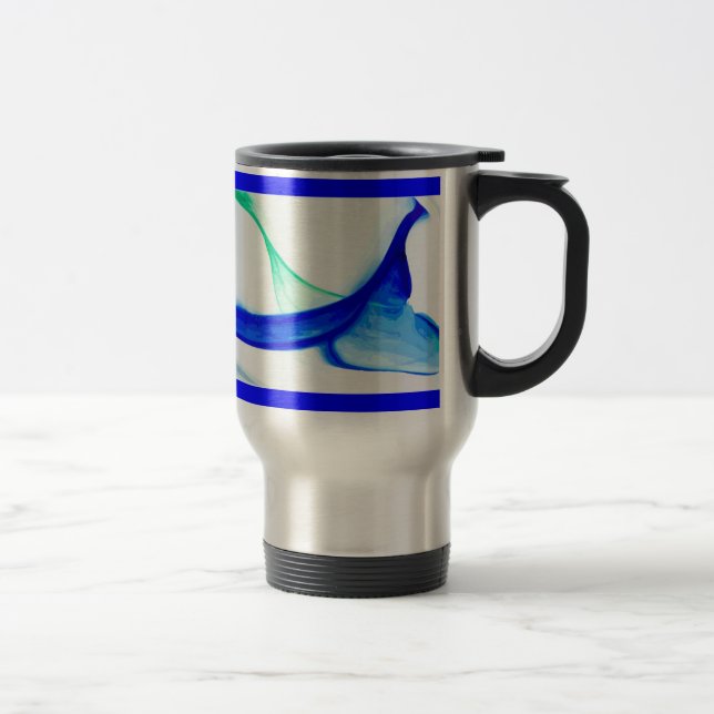 Taza De Viaje Ondas abstractas (Derecha)