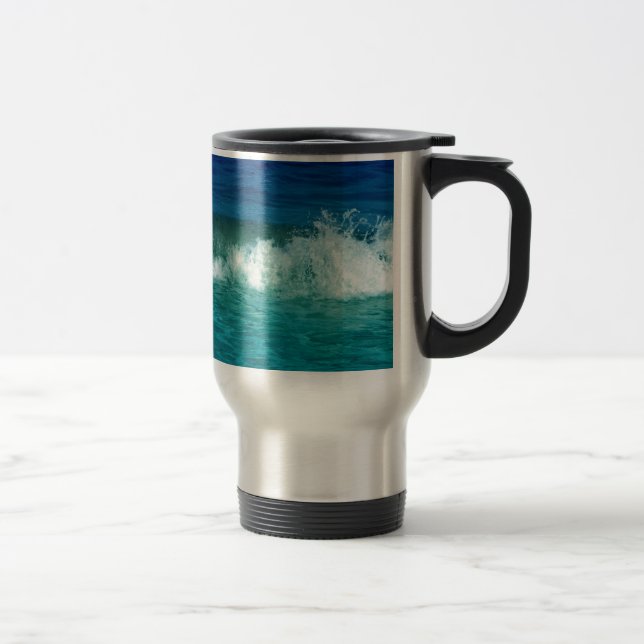 Taza De Viaje Ondas que se estrellan (Derecha)